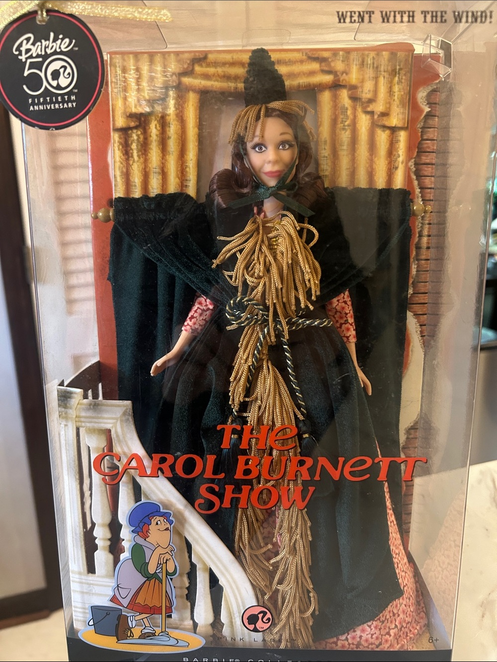 Barbie Collector Doll in Black and Gold Carol Burnett Show Costume